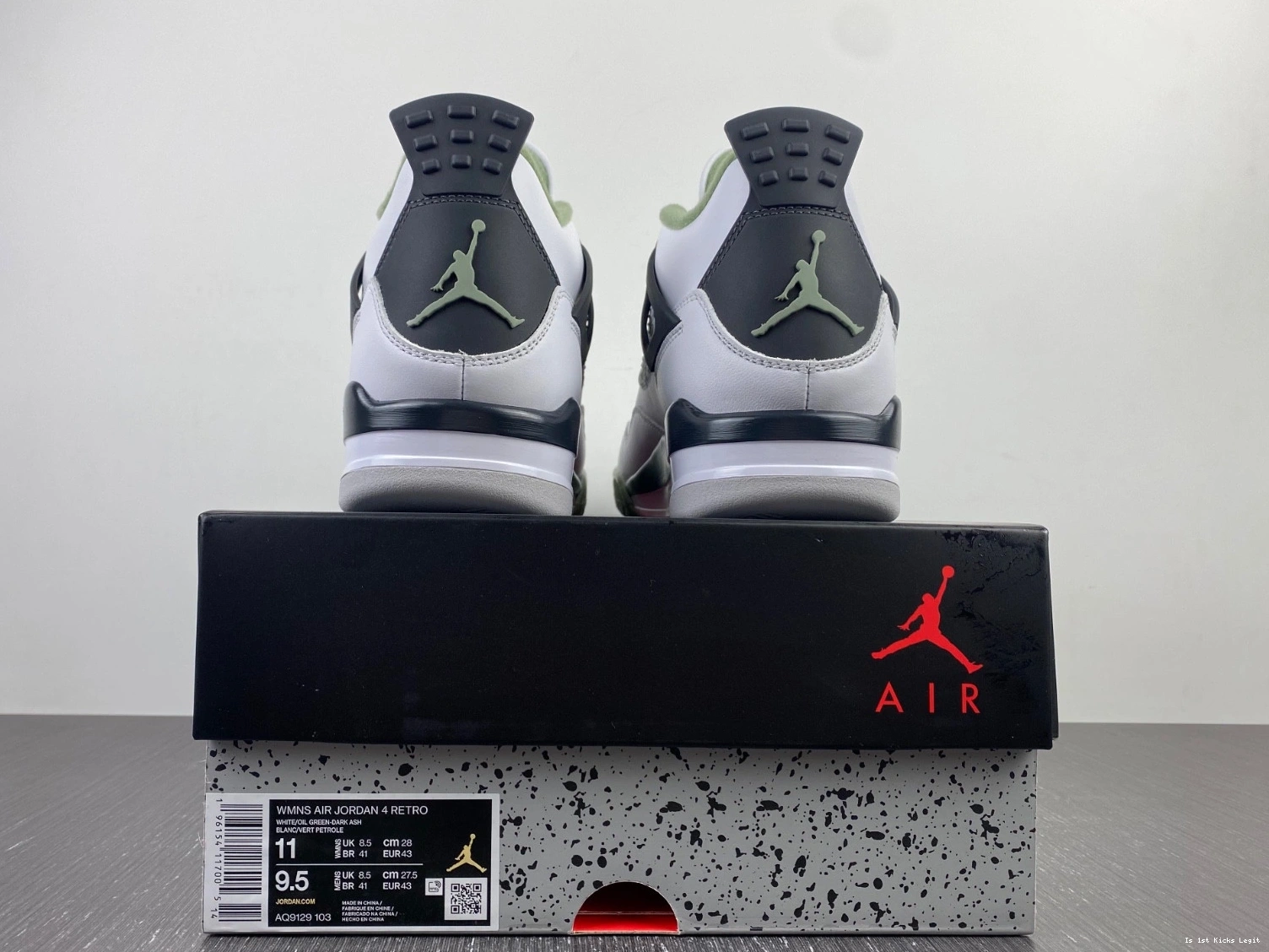 Green Jordan Air Seafoam WMNS Oil 4 AQ9129-103 1223